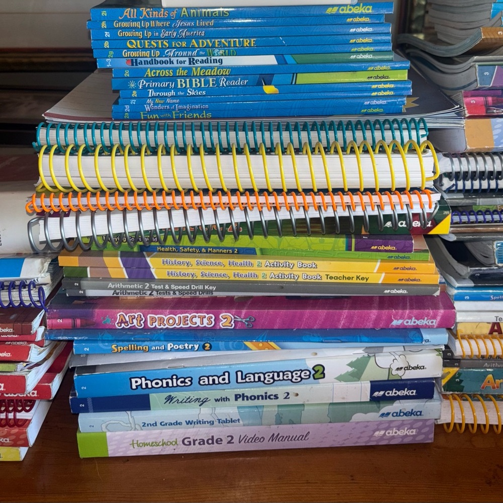 Abeka Academy 2nd grade Educational Book Set Homeschool curriculum.